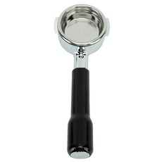 포터필터 필터 핸들 커피 홈 바텀리스 핸드헬드 레이어 58mm 커피숍용 E61 단일, 검정색