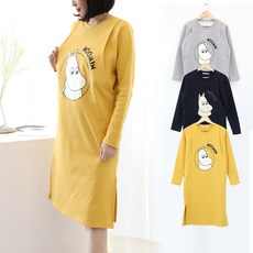 국산 기모 무민 수유 원피스 홈웨어 임산부 빅사이즈 일상복 수유티