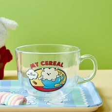 모던하우스 [버터샵] 두둠칫 멍솜이 유리 시리얼머그 450ML 451475