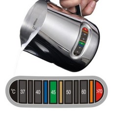 스팀피쳐 스티커 스팀피처 온도계 밀크저그 온도 측정기 스텐저그 온도측정스티커, 9개