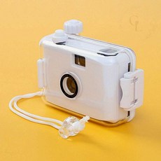 뉴트로 방수 토이카메라 화이트 다회용카메라, 1개