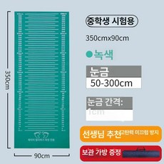 제자리멀리뛰기 매트 고급형 체육 측정 학교 멀리뛰기, 초록색 3.5x0.9m