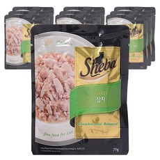 쉬바 1세 이상 고양이 주식 파우치, 참치, 70g, 10개