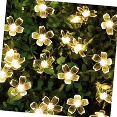 바래스 장식용 조명 가랜드전구 플라워 20구 3M 웜색 크리스마스전구