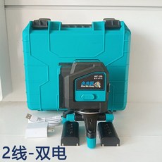 下殺價 專用小木匠 2線/5線/12線綠光水平儀 高精度自動強光貼墻紅外線, 1個, 博日小木匠2線綠光（雙電）