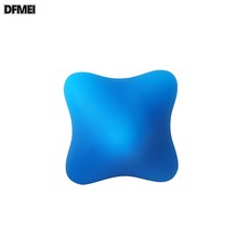 DFMEI 肌肉放鬆按摩球緩解肩頸足底按摩筋膜球實心硅膠筋膜球, 1個, 六角球藍色40度:如圖