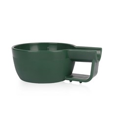 거품 그릇 면도 나무 비누그룻 쉐이빙볼, 꽃무늬 플라스틱 거품기 그린, 1개