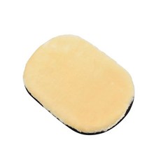 洗車手套 羊毛絨洗車手套 仿羊毛洗車手套 洗車海綿 擦車手套 洗車清潔 汽車美容 乾濕兩用 打蠟 輪框清潔, 黃色, 1個