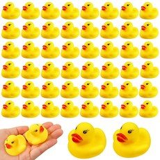 고무 오리 목욕 토이 50개 미니 오리 벌크 베이비 샤워 Rubber Ducks Bath Toys 50PCS Mini Ducks Bulk for s Baby Shower Dec, 1개