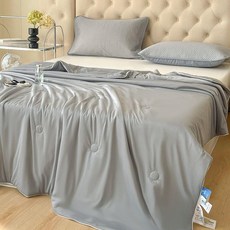 메종드라종 여름이불 시원한 쿨이불 쿨링 냉감, 엘레강트 그레이