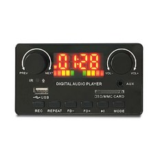 2x40W功放板 音響mp3解碼板 大版 SY-AUD04 帶彩色顯示螢幕 無損解碼 音頻解碼