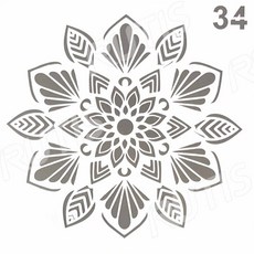 ST-CU2-0303型染版(Stencil)-蝶古巴特diy-簍空模板-塗鴉模版-繪畫模版，多款圖案可選，激發無限創意，輕鬆打造獨一無二的手工藝品, 1個, ST-CU2-0303