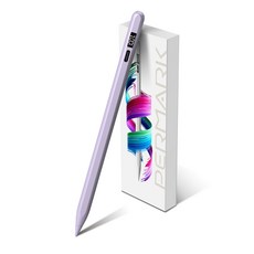 PERMARK 適用於 iPad 電容筆 磁吸式 傾斜壓感 防誤觸 手寫筆, ipad磁吸專用電容筆 - 紫色 贈送筆尖*2 TC線, 1個