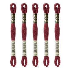 브랜드얀 DMC 자수실 25번 면사 5p, 3721, 5개