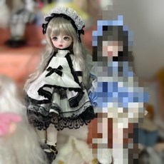 30公分 BJD 改妝娃娃 6分 MJD 娃娃 3D真眼換裝娃娃 女孩禮物, 1個, 銀灰（開蓋,普通體整娃（送禮物