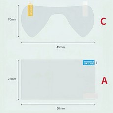 【小島生活】面鏡防霧貼 日本真空鍍膜技術 持久耐用 排氣矽膠 清晰視野, 1個, （A + C）整張+連體通用