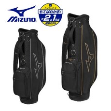 Mizuno輕量化多功能高爾夫球袋，時尚耐用，舒適便攜, 白色/銅色LOGO