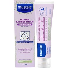 무스텔라 베이비 비타민 배리어 크림 123 기저귀 내피 래쉬, 2개