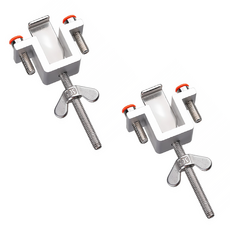 디피하우스 간편설치 여행용 휴대 도어 잠금장치, 실버, 2개