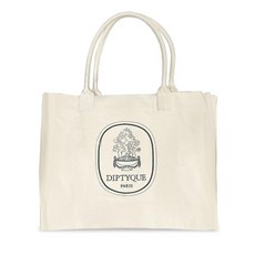 Diptyque 帆布托特包 簡約刺繡購物袋