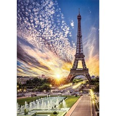 PK1000-M3604 작은 에펠탑 미니 1000피스퍼즐 소형 석양의 72149PC 1(pc), 1개