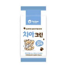 강아지 치아 세정 티슈 30매 애견구강청결티슈 애견구강티슈