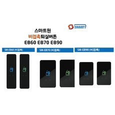 [스마트원]퇴실버튼/자동문버튼/비접촉식/노터치버튼/병원무선버튼, 1개, SM-EB90
