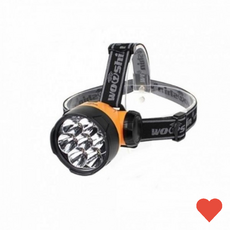 왕 7구 헤드랜턴 캠핑 조명 야외 등 손전등 헤드라이트 휴대 용등 배터리 혈액형 랜턴, 본상품