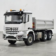 1/14 RC 6X6 트럭 알씨 스케이일 덤프 유압리프트 벤츠 중장비, C. 흰색 (회전 조명 포함)