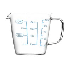 一屋窯 耐熱玻璃量杯 FH-3439S FH-3439M, 1個, 250ml