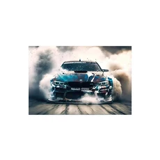 포뮬러원 캔버스 페인팅 수채화 레이싱 스포츠카 F1 포스터, P9, 20x30cm  No Frame