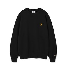 와키윌리 WACKY WILLY 시그니처 키키 와펜 맨투맨 블랙