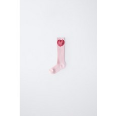 [국내배송] 자라 ZARA 하트 깅엄 체크 삭스 - 로즈핑크 937874