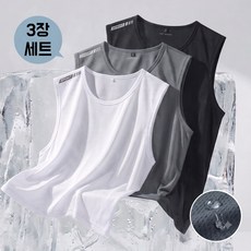 Ambition 남자 쿨 메쉬 기능성 나시 런닝 흡습속건 3세트