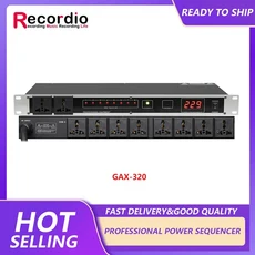 GAX-DB04 전문 무대 8/10 방식 전원 시퀀서 소켓 DJ 장비용 관리 컨트롤러, 02 GAX-320