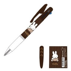 【CHL】KUTSUWA x UNI jetstream 0.5mm 史努比, 1個, 米飛兔3色油性筆-咖啡桿, 咖啡桿
