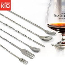 제이오스토어 칵테일 스푼 아이스크림 푸딩 긴 카페, 27종 바스푼포크 소