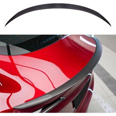 테슬라 모델3 하이랜드 20232025 리얼 100% 탄소섬유 리어 스포일러 퍼포먼스 타입 윙 액세서리 (무광 탄소섬유), 무광 탄소 섬유