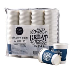 뿌리또 테이크아웃 종이컵 380ml 100개입 (영등포점), 100개