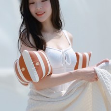 젠틀자이언트 성인 물놀이 암튜브 팔튜브, 1세트, 샌드브라운