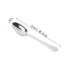 1010不鏽鋼西餐餐具四件套 牛排刀叉長柄湯匙組, 1010餐勺, 1套