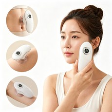 DDJJ 저주파 마사지기 바디 컨투어링 기기 EMS 바디마사지기 부항흡입 온열 EMS마사지 얼굴 전신 겸용, 화이트, PD-007