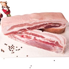 (미트애/미트kg) 오겹살 수육용 덩어리 보쌈용 통후추 월계수입증정 (냉동), 1개, 2kg