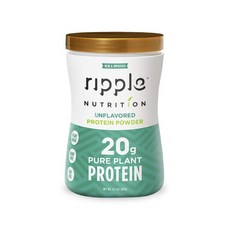 Ripple Foods 純植物蛋白質粉 無味, 405g, 1個