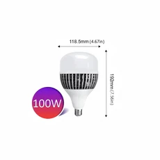 100W E27 LED 전구 - 가정 차고 사무실용 220V 고출력 밝은 에너지 절약 조명 11x20cm, [01] 100W, 한개옵션1, 01 100W