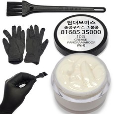 현대모비스 81685-3S000 파노라마 썬루프 전용 순정 구리스 소분 수리 소음 잡음 해결 816853S000 브러시 니트릴장갑 슬라이딩도어 잡소리 뻑뻑함 문제 방법 DIIY