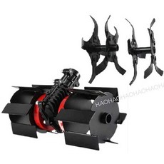 예초기 로타리날 관리기 북날 부속 도랑파기 24/26mm 7T, 1개, 5. 기어박스 + 제초/도랑파기날