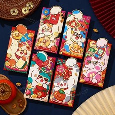 11月上新 可愛立體造型紅包袋 2026年新款 紅包袋 創意新年福壓歲千元利是封 客定製, 1個, -21-53大號-,新年紅包36個