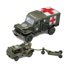 미니카 다이캐스트 미군 앰뷸런스 견인트랙터 1/72 빈티지모형 모형자동차 밀리터리 빈티지