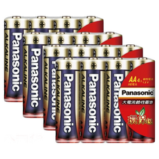 Panasonic 國際牌 鹼性電池 AA 3號 AAA 4號 超值環保包 多入組, 1個, 3號 AA 鹼性電池,40顆